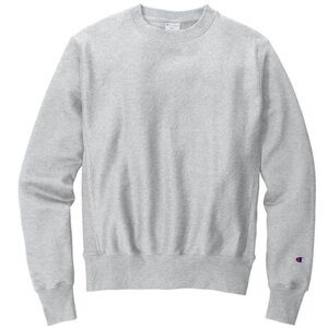 Champion Men's Light Gray Crewneck Sweater